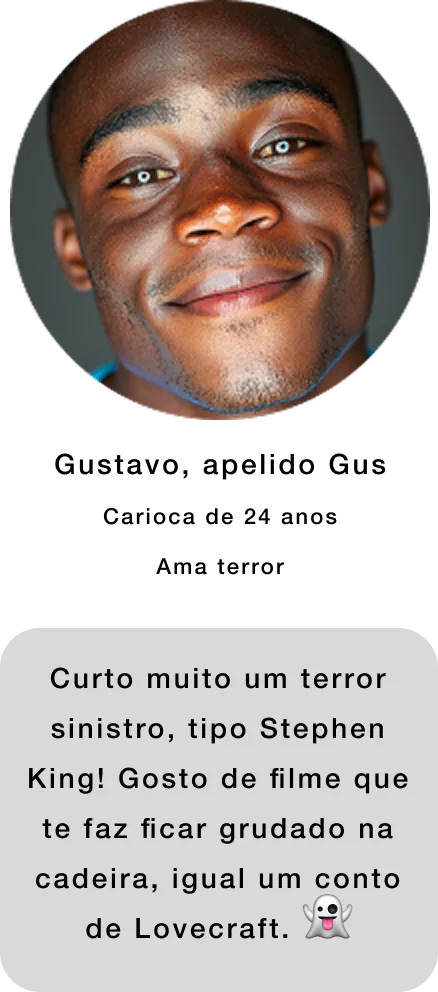 Perfil de Gustavo na pesquisa sintética