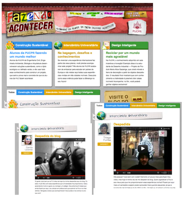 Ação digital da PUCPR acompanhando projetos desenvolvidos por alunos